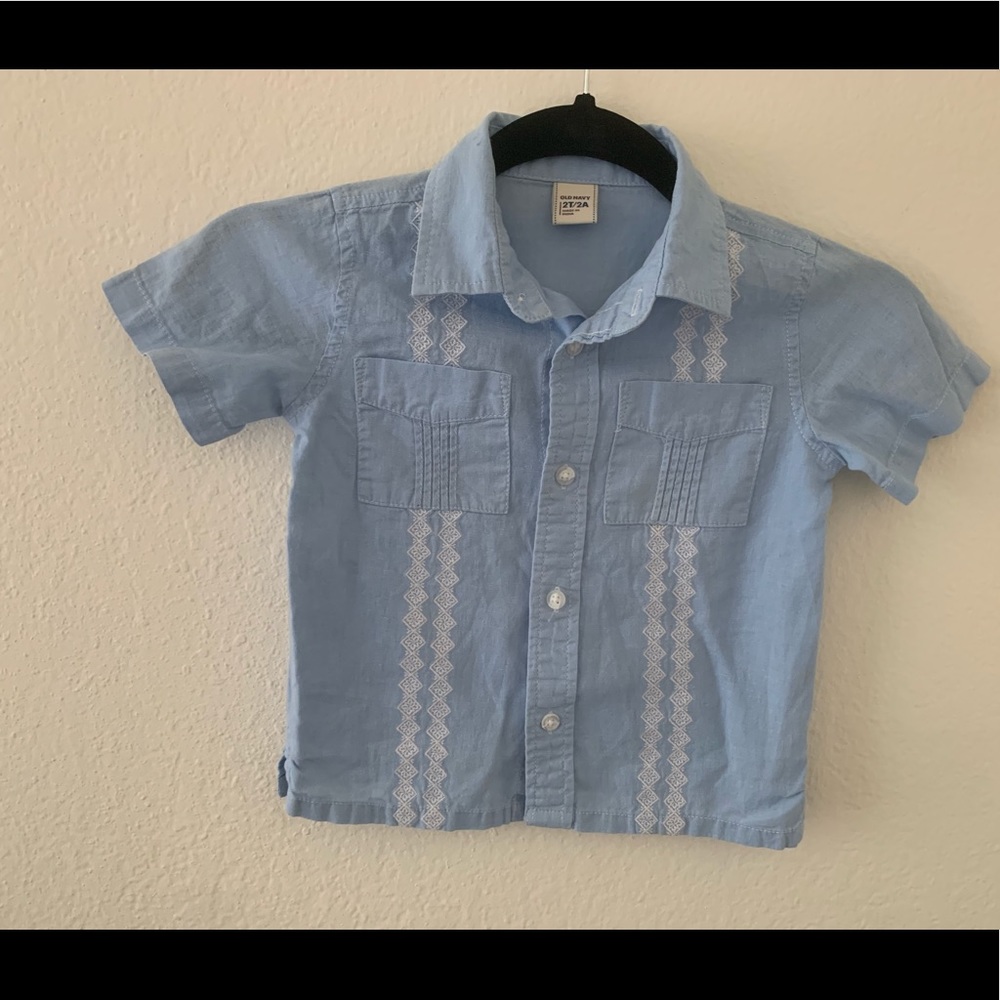 Boys toddler button up shirt